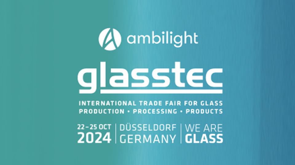 Ambilight showcases black EC technology at glasstec 2024